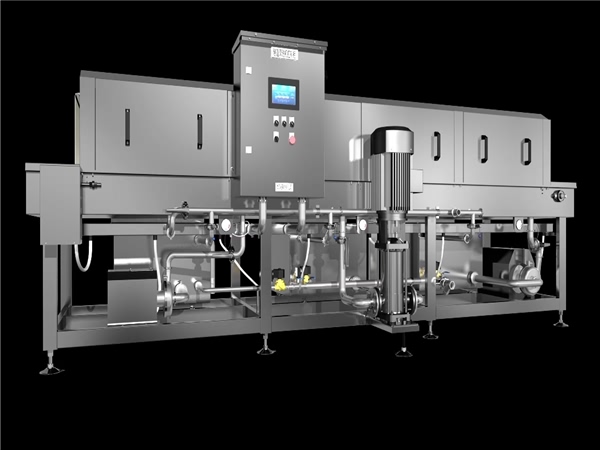 專業制造周轉箱清洗機，筐子去污機，食品筐清洗設備高速洗箱機