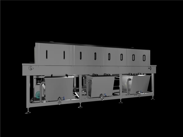食品周轉筐，物流周轉筐清洗設備，環速衛生級食品設備