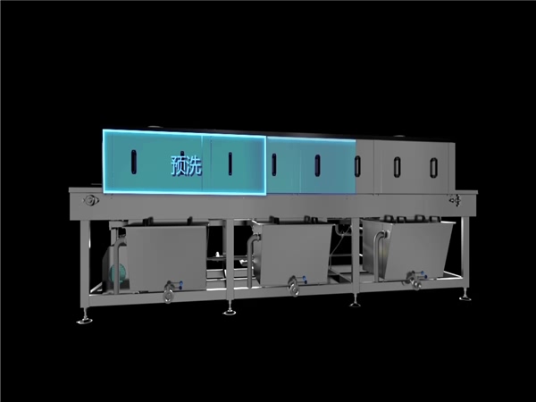 洗箱機，環速隧道式洗箱機，衛生級生產線配套設備
