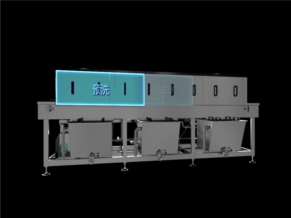 環速洗筐機，2人沒小時可清洗200~900只，效率高能耗低益比體驗