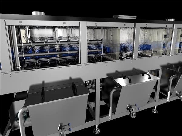 食品筐清洗機(jī),高壓水流清洗,消毒清洗一次完成 食品筐清洗機(jī),高壓水流清洗,消毒清洗一次完成