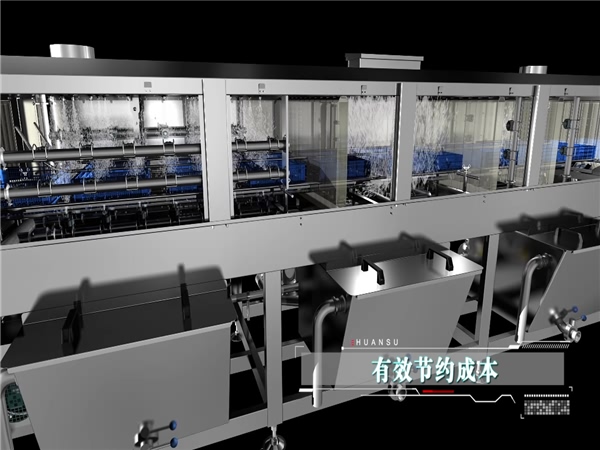 廠家直銷全自動周轉箱洗筐機，烘干式清洗機，周轉筐清洗機