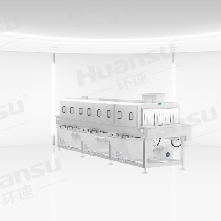 塑料周轉箱清洗機廠家 蒸汽加熱高溫滅菌清洗 省能70%